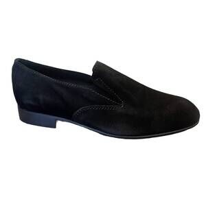 NEW BEBERLIS boy's slip on suede loafer in black